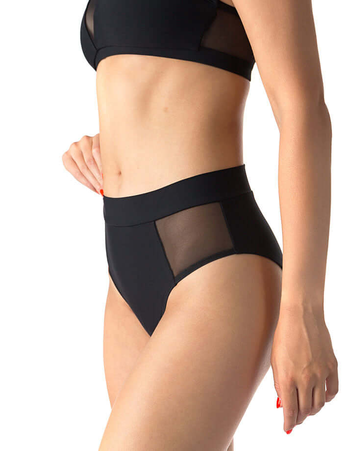 Mesh pole shorts Molly | Shorts | Color: black / mesh | Pole Shorts | Dragonfly Pole Dance Clothing and Bikram Hot Yoga Wear
