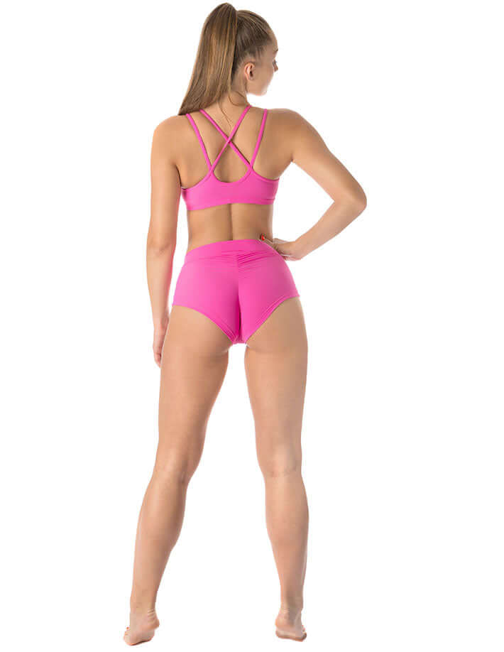 Scrunch pole shorts Lola | Shorts | Color: black | Pole Shorts | Dragonfly Pole Dance Clothing and Bikram Hot Yoga Wear