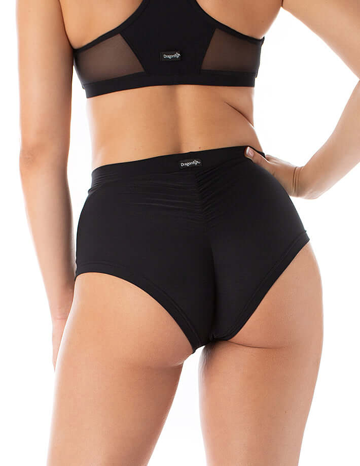 Mesh pole shorts Monica | Shorts | Color: burgundy / mesh | Pole Shorts | Dragonfly Pole Dance Clothing and Bikram Hot Yoga Wear