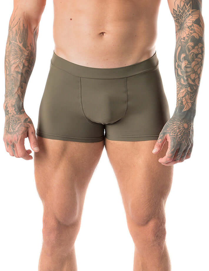Men's Bikram yoga shorts Mike | Mens shorts | Color: khaki | Mens Hot Yoga Shorts | Dragonfly Bikram Yoga Shorts for men