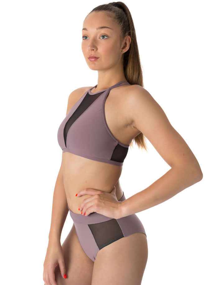 Mesh pole shorts Molly | Shorts | Color: black / mesh | Pole Shorts | Dragonfly Pole Dance Clothing and Bikram Hot Yoga Wear