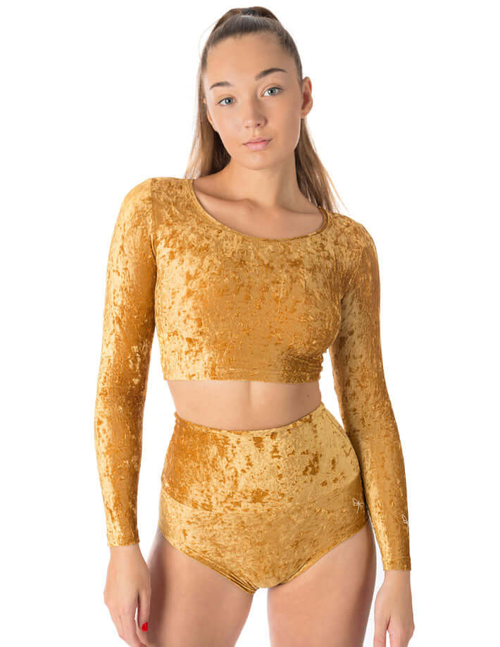 Velvet pole shorts Betty | Shorts | Color: gold velvet | Pole Shorts | Dragonfly Pole Dance Clothing and Bikram Hot Yoga Wear
