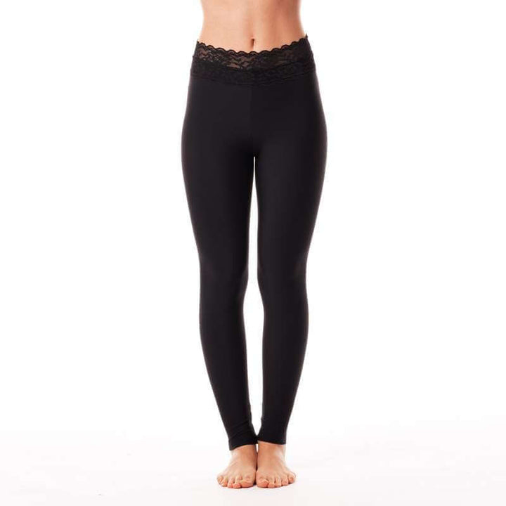 Lace leggings Adriana | Leggings | Color: violet lace | Yoga Leggings | Dragonfly Pole Wear and Bikram Hot Yoga Clothes