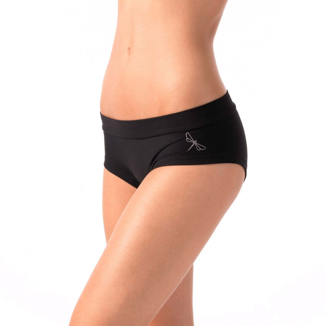 Low waisted shorts Mia | Shorts | Color: black | Pole Shorts | Dragonfly Pole Dance Clothing and Bikram Hot Yoga Wear