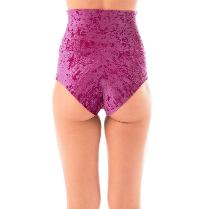 Velvet pole shorts Betty | Shorts | Color: emerald velvet | Samt Pole Dance Shorts | Dragonfly Pole Dance Clothing and Bikram Hot Yoga Wear