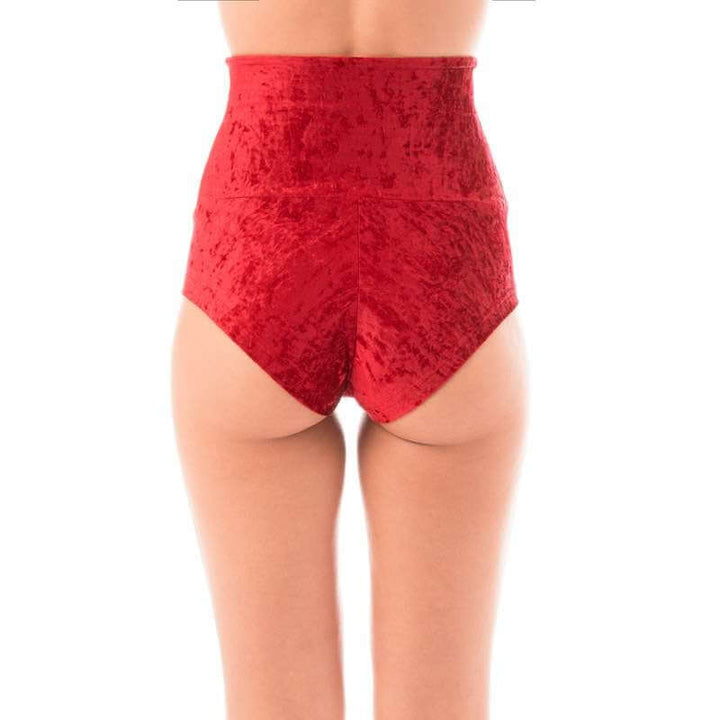 Velvet pole shorts Betty | Shorts | Color: emerald velvet | Shorts pole dance velours | Dragonfly Pole Dance Clothing and Bikram Hot Yoga Wear