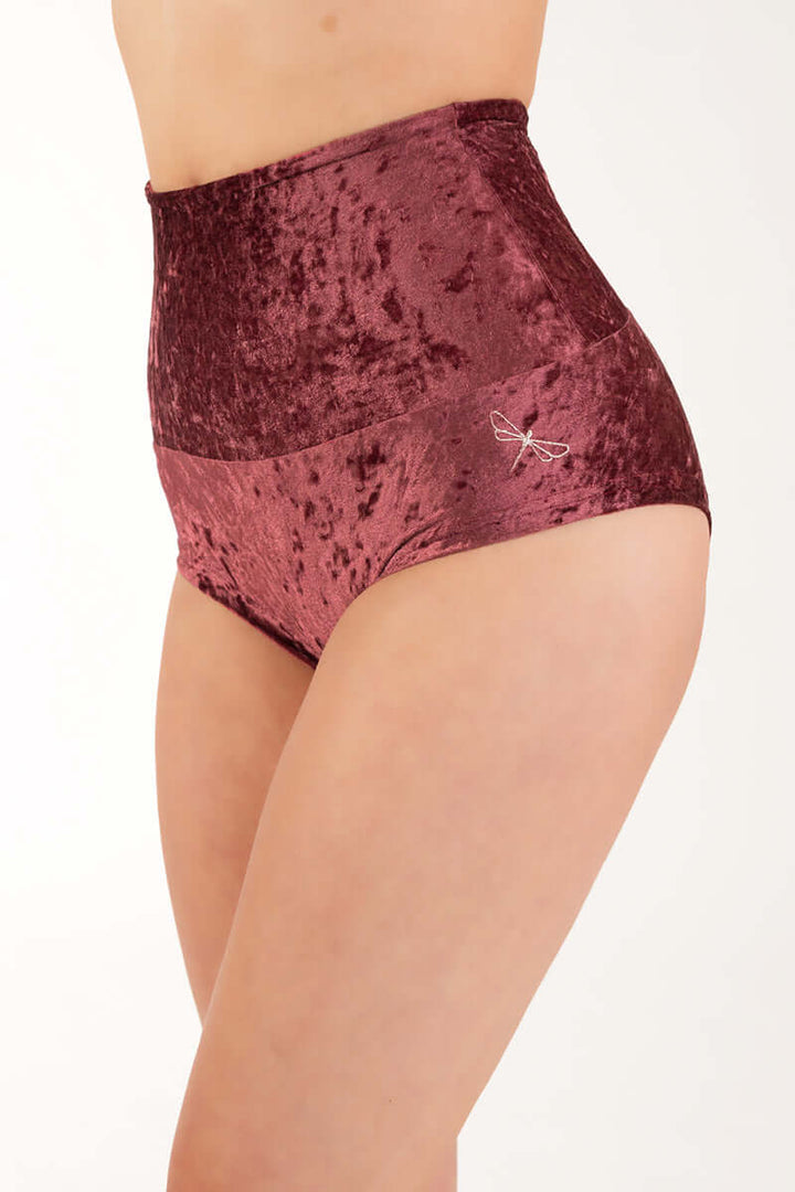 Velvet pole shorts Betty | Shorts | Color: emerald velvet | Pole Shorts | Dragonfly Pole Dance Clothing and Bikram Hot Yoga Wear