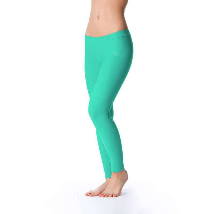 Low waist leggings Lisa | Leggings | Color: mint | Yoga Leggings | Dragonfly Pole Wear and Bikram Hot Yoga Clothes