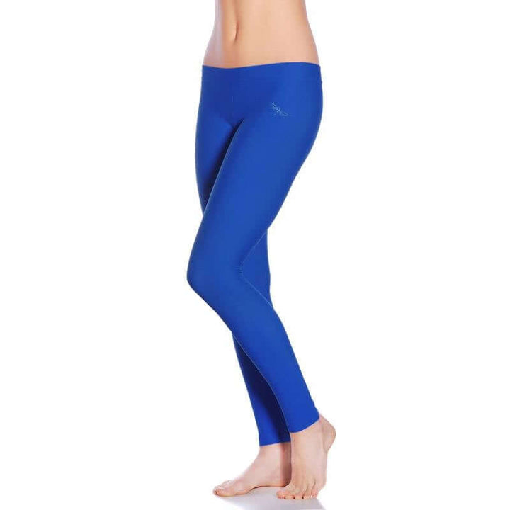 Low waist leggings Lisa | Leggings | Color: blue | Yoga Leggings | Dragonfly Pole Wear and Bikram Hot Yoga Clothes