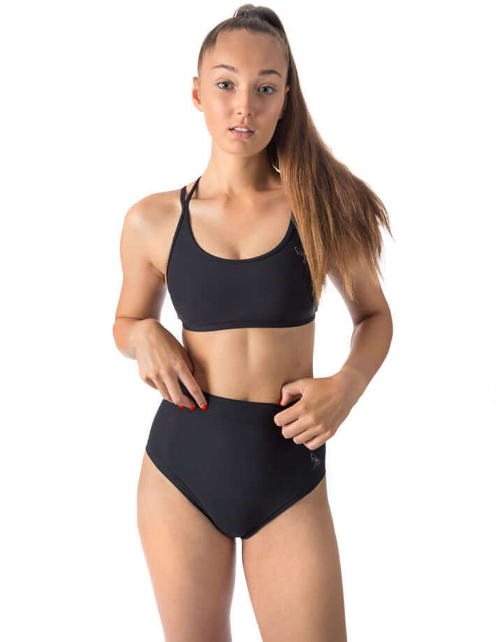 Scrunch pole shorts Lola | Shorts | Color: black | Pole Shorts | Dragonfly Pole Dance Clothing and Bikram Hot Yoga Wear