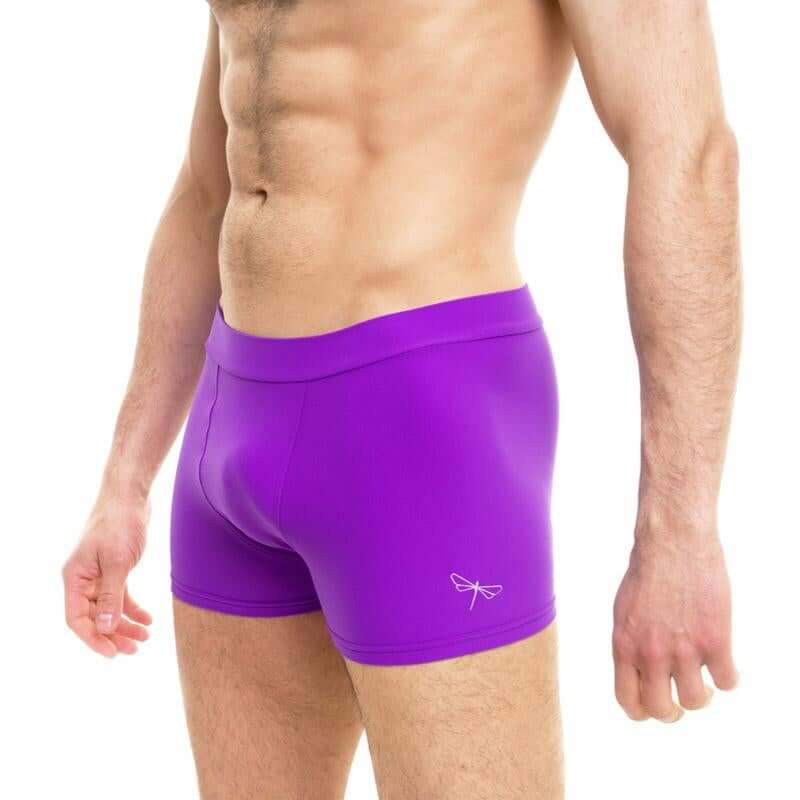 Men's Bikram yoga shorts Mike | Mens shorts | Color: violet | Mens Hot Yoga Shorts | Dragonfly Bikram Yoga Shorts for men