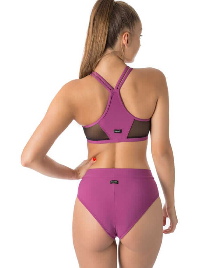 Mesh pole shorts Molly | Shorts | Color: ruby / mesh | Pole Shorts | Dragonfly Pole Dance Clothing and Bikram Hot Yoga Wear