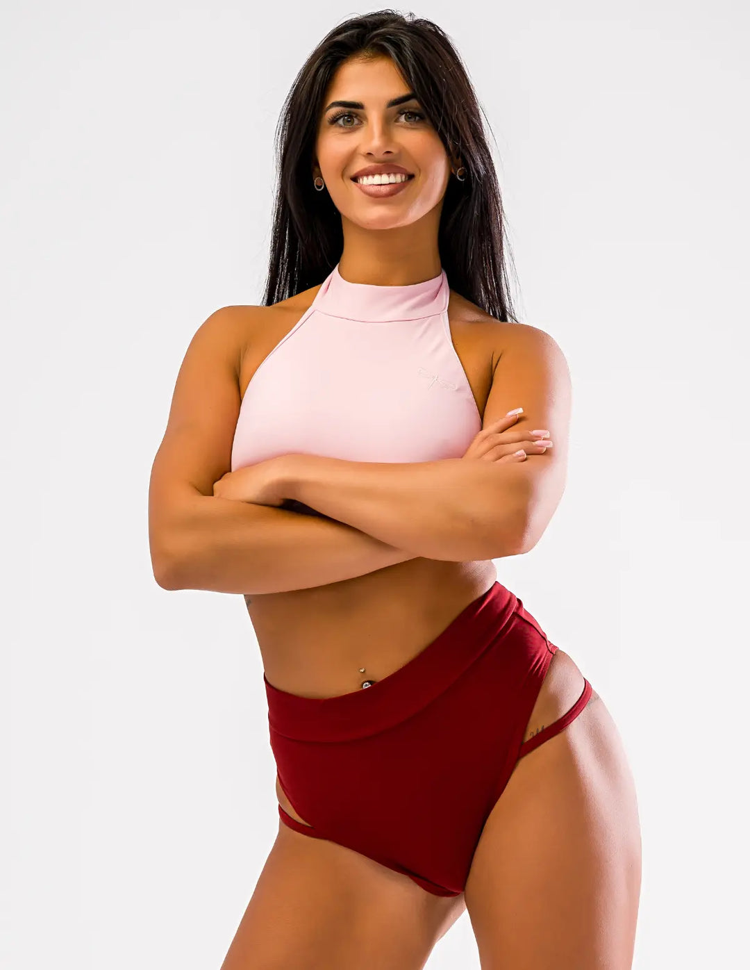Brassière de sport dos nu à tour de cou Lisette