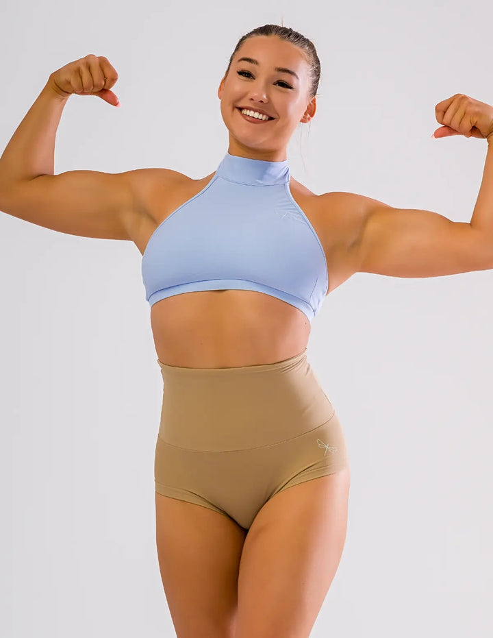 Brassière de sport dos nu à tour de cou Lisette