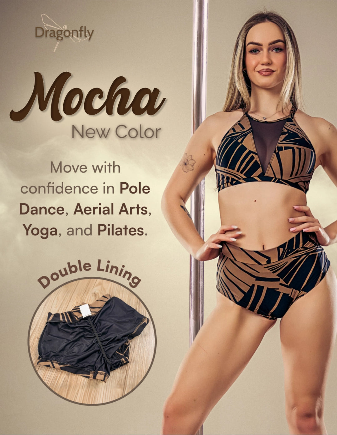 Short de pole dance Lola Mocha