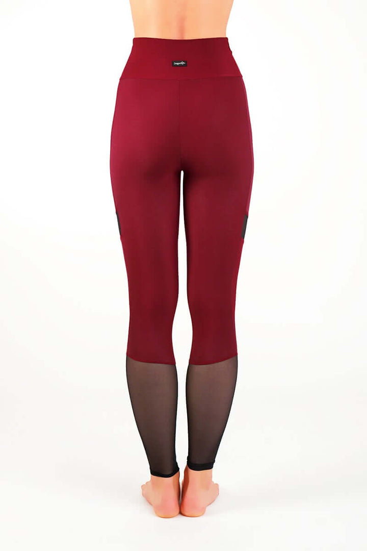 Mesh leggings Barbara | Leggings | Color: petrol / mesh | Yoga Leggings | Legging en tulle à taille haute | Mesh leggings | Legíny s tylem | Leggings mit Netz
