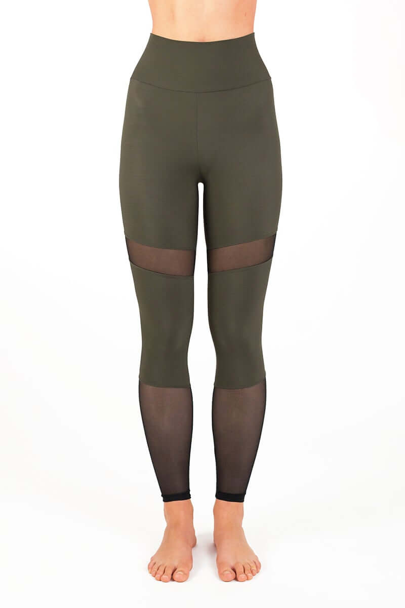 Mesh leggings Barbara | Leggings | Color: petrol / mesh | Yoga Leggings | Legging en tulle à taille haute | Mesh leggings | Legíny s tylem | Leggings mit Netz