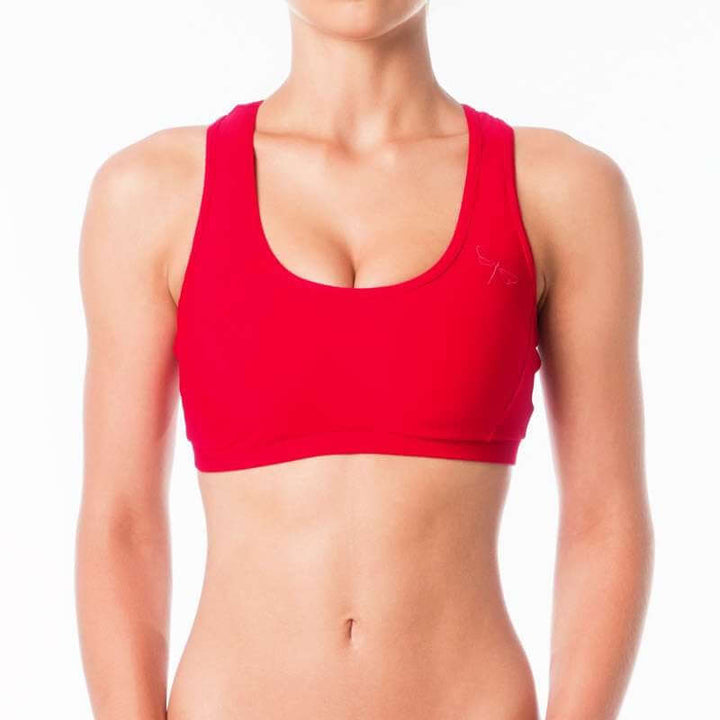 Sporty bra | Sports bra | Color: red | Women's sports bra | Dragonfly Pole Dance Clothes and Bikram Hot Yoga Outfit