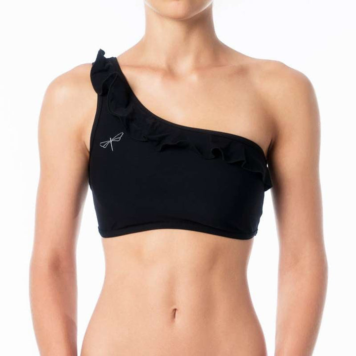 Carmen frilled Sports bra Dragonfly XS black