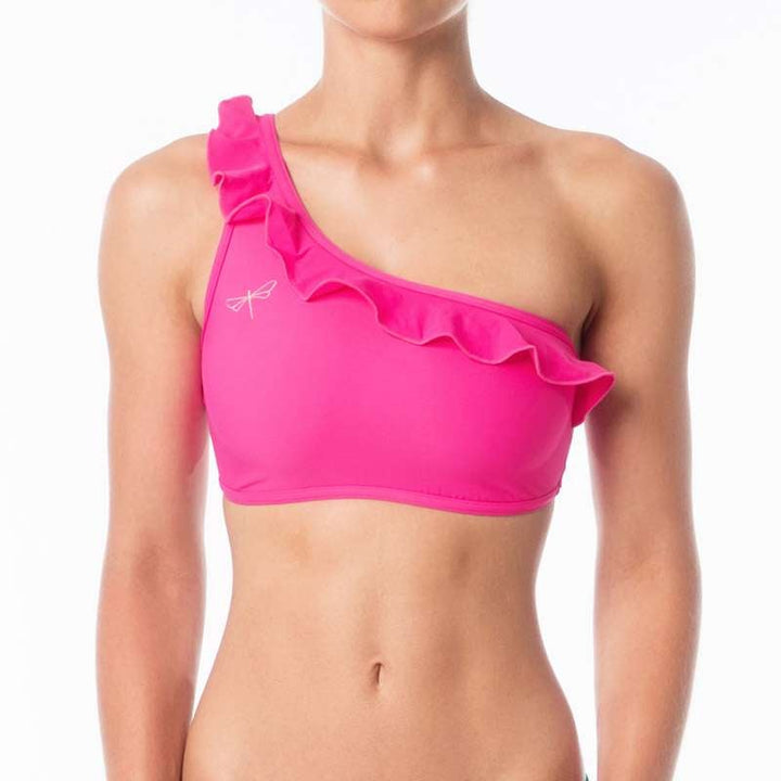 Carmen frilled Sports bra Dragonfly XS pink