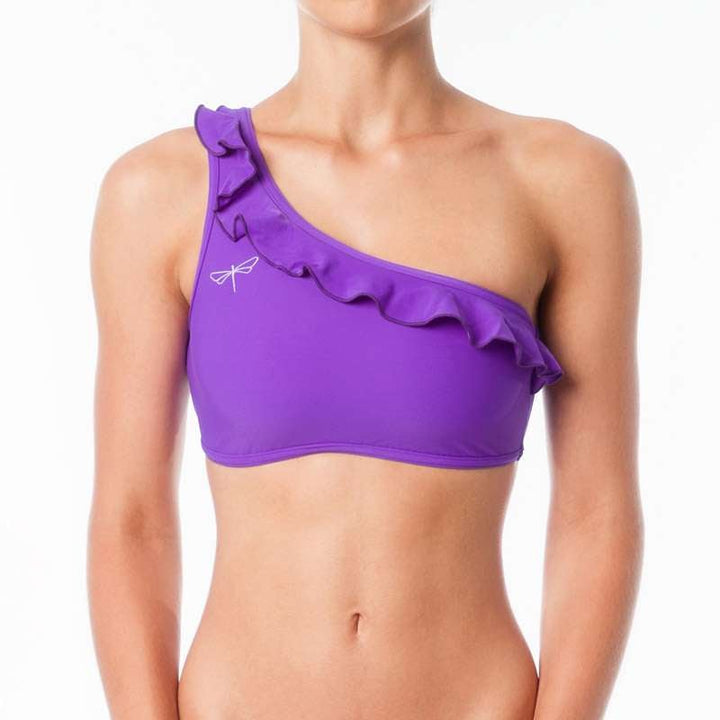 Carmen frilled Sports bra Dragonfly XS violet