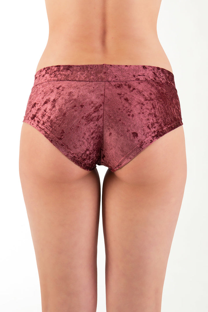 Hot pants velvet Shorts Dragonfly