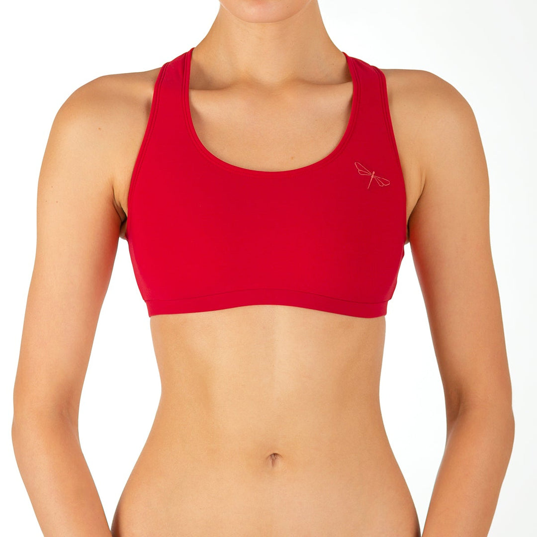 Kiley sports bra Sports bra Dragonfly XS red