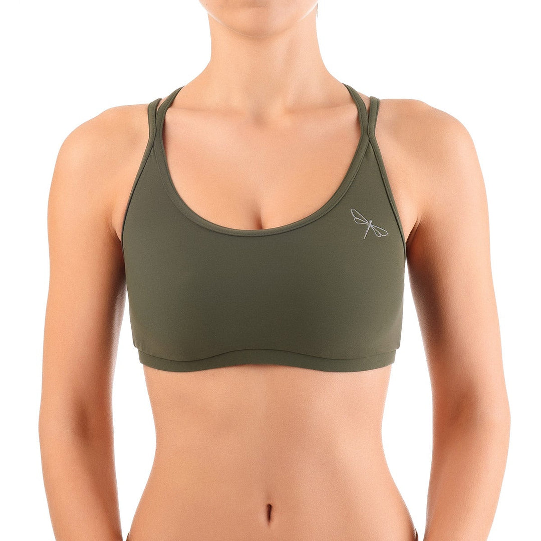 Nicole top Sports bra Dragonfly XS khaki